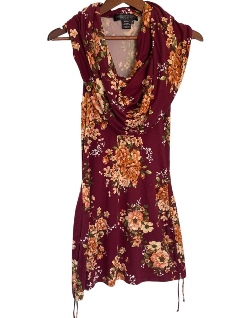 Warrior Within Designs Huntress Cinch Mini Dress M Floral Bodycon Convertible